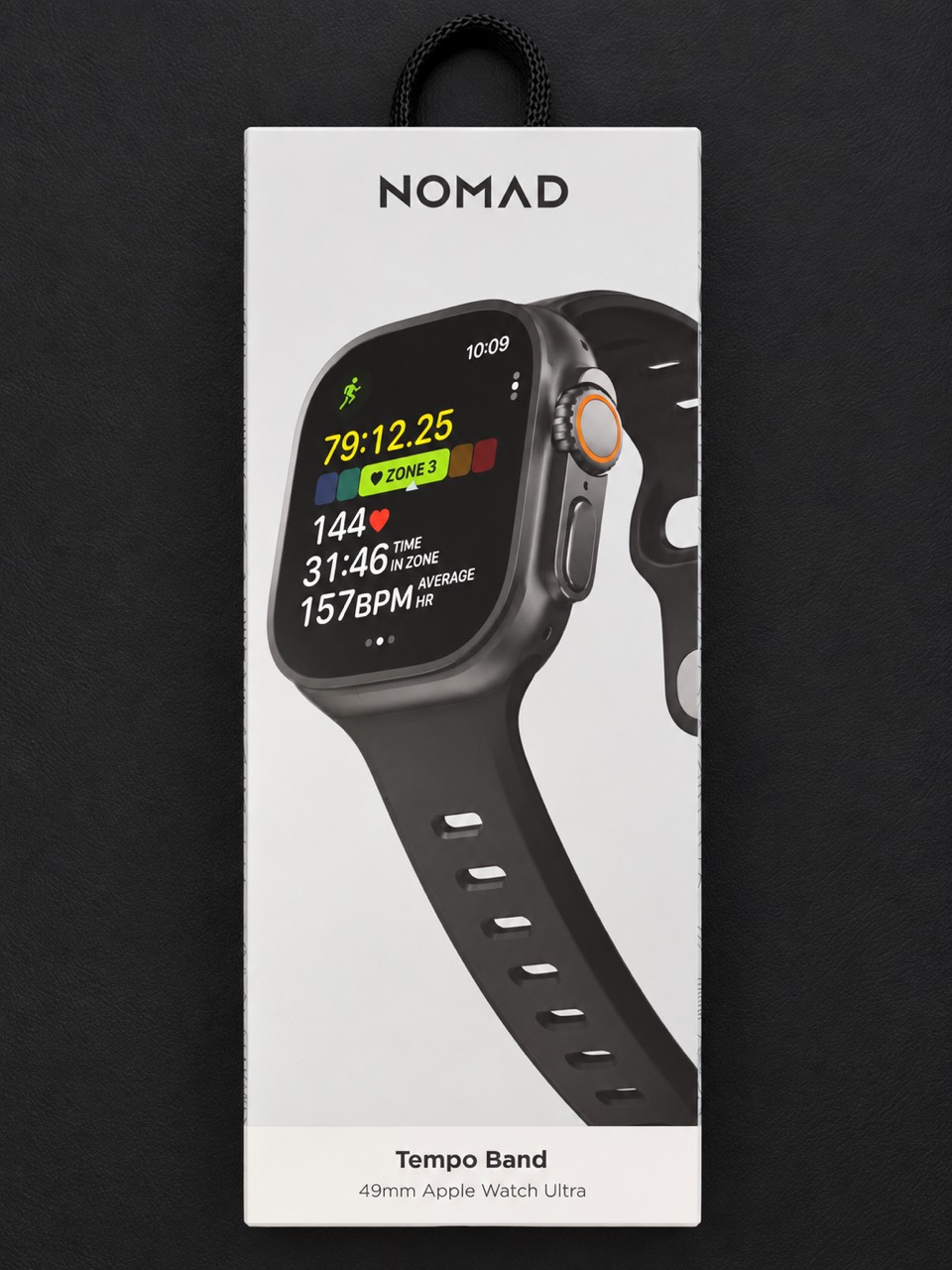 Tempo Band 49mm Apple Watch Ultraと書かれたNOMADの外箱